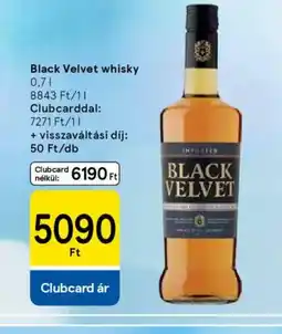 Tesco Black Velvet whisky ajánlat