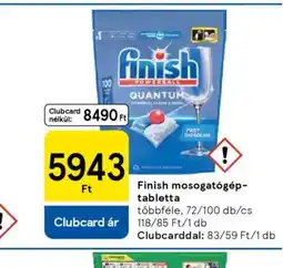 Tesco Finish mosogatgép-tabletta ajánlat