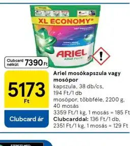Tesco Ariel moskapszula vagy mospor ajánlat