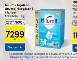 Tesco Milumil tejalapú anyatej-kiegészítő tápszer ajánlat