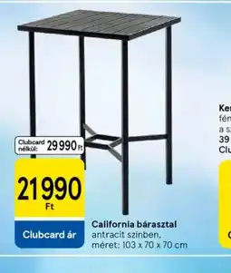 Tesco California bárasztal ajánlat