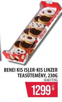Coop Benei Kis Isler-Kis Linzer Teasütemény, 230g ajánlat