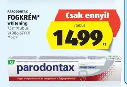 ALDI PARODONTAX FOGKRÉM Whitening ajánlat