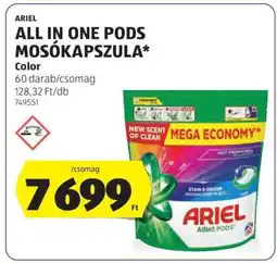 ALDI Ariel All in One Pods Mosókapszula ajánlat