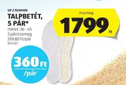 ALDI UP 2 FASHION Talpbetét, 5 pár ajánlat