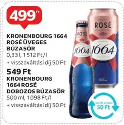 Auchan Kronenbourg 1664 Rosé Üveges Búzasör ajánlat
