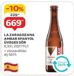 Auchan LA ZARAGOZANA AMBAR SPANYOL ÜVEGES SÖR ajánlat