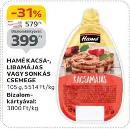 Auchan HAMÉ KACSA-, LIBAMÁJAS VAGY SONKÁS CSEMEGE ajánlat
