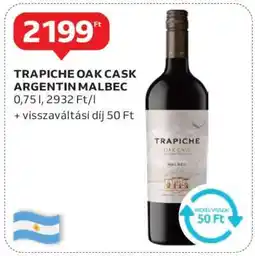 Auchan TRAPICHE OAK CASK ARGENTIN MALBEC ajánlat