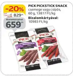 Auchan PICK PICKSTICK SNACK ajánlat