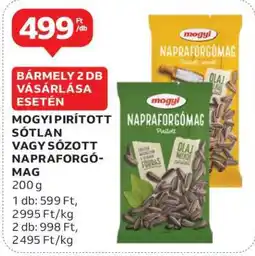 Auchan Mogyi Pirított Sótlan vagy Sózott Napraforgómag ajánlat