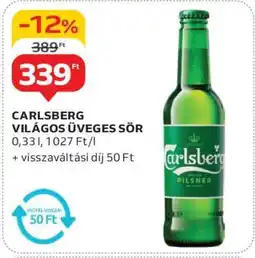 Auchan CARLSBERG VILÁGOS ÜVEGES SÖR ajánlat