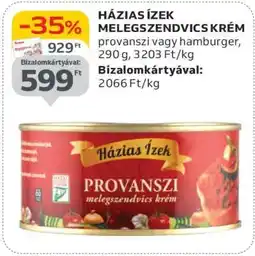 Auchan HÁZIAS ÍZEK MELEGSZENDVICS KRÉM ajánlat