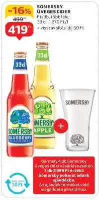 Auchan Somersby üveges cider ajánlat