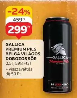 Auchan Gallica Premium Pils Belga Világos Dobozos Sör ajánlat
