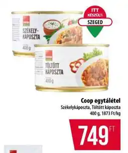 Coop Coop egytálétel ajánlat