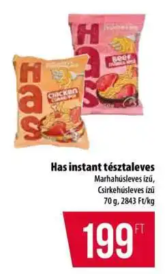 Coop Has instant tésztaleves ajánlat