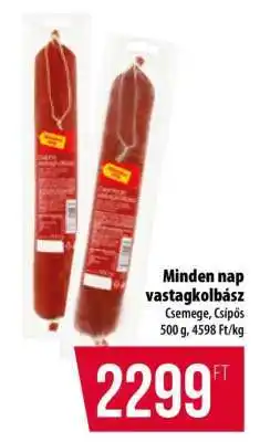 Coop Minden nap vastagkolbász ajánlat