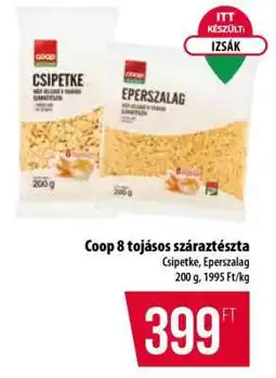 Coop Coop 8 tojásos száraztészta ajánlat