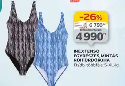 Auchan INEXTENSO Egyrészes, mintás női fürdőruha ajánlat