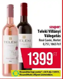 Coop Teleki Villányi Válogatás ajánlat