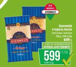 Coop Gyermelyi 4 tojásos tészta ajánlat