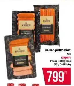 Coop Kaiser grillkolbász ajánlat