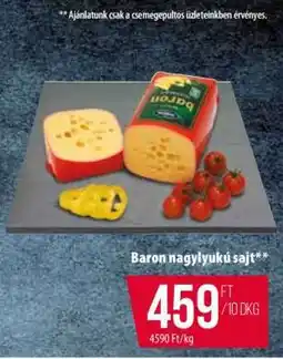 Coop Baron nagylyukú sajt ajánlat