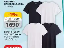 Auchan Férfi- vagy V-nyakú póló ajánlat