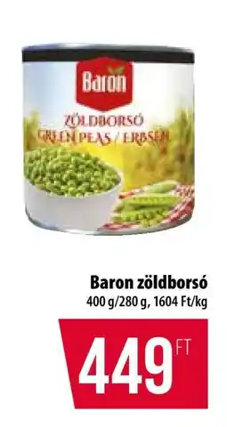 Coop Baron zöldborsó ajánlat
