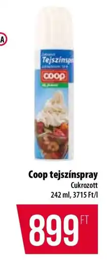 Coop Coop tejszínspray ajánlat