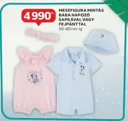 Auchan Mesefigura mintás baba napozó sapkával vagy fejpánttal ajánlat