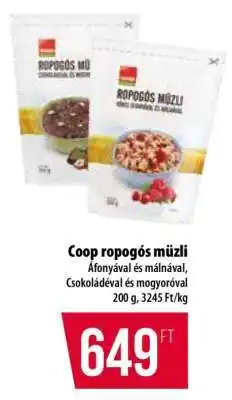 Coop Coop ropogós müzli ajánlat