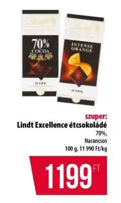Coop Lindt Excellence étcsokoládé ajánlat