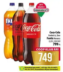 Coop Coca-Cola / Fanta ajánlat