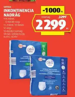 ALDI Satesa Inkontinencia Nadrág ajánlat