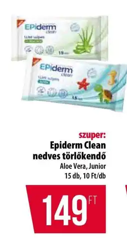 Epiderm Clean nedves törlőkendő