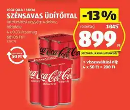 ALDI Coca-Cola, Fanta szénsavas üdítőital ajánlat