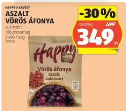 ALDI Happy Harvest Aszalt Vörös Áfonya ajánlat