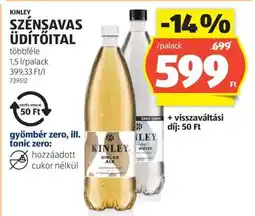 ALDI Kinley szénsavas üdítőital ajánlat