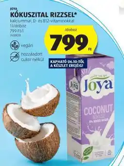 ALDI Joya Kókuszital Rizzsel ajánlat