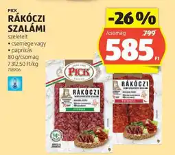 ALDI PICK Rákóczi szalámi ajánlat
