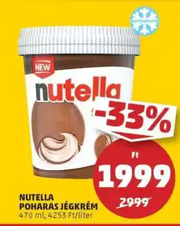 PENNY Nutella Poharas Jégkrém ajánlat
