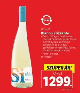 Lidl Bianco Frizzante ajánlat