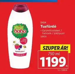 Lidl BABA Tusfürdő ajánlat