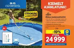Lidl CRIVIT Akkus medencetisztító ajánlat