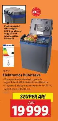 Lidl CRIVIT Elektromos hűtőtáska ajánlat