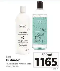 Lidl Ziaja tusfürdő ajánlat