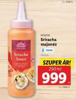 Lidl Vitasia Sriracha majonéz ajánlat