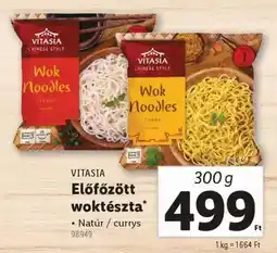 Lidl VITASIA Előfőzött woktészta ajánlat